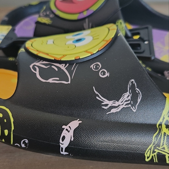 🩴 SpongeBob SquarePants Slide Sandals – Men's Size 10 NWT Fun Patrick Star NEW - Picture 15 of 16